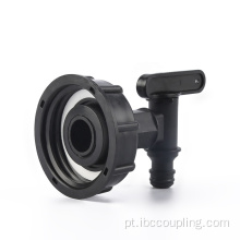 Adaptador de tanque IBC com torneira de 3/4 polegadas DN50